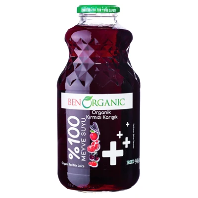 BENORGANIC Organıik Meyve Suyu 946Ml Kırmızı Meyve (8'li Paket) ürün görseli 1