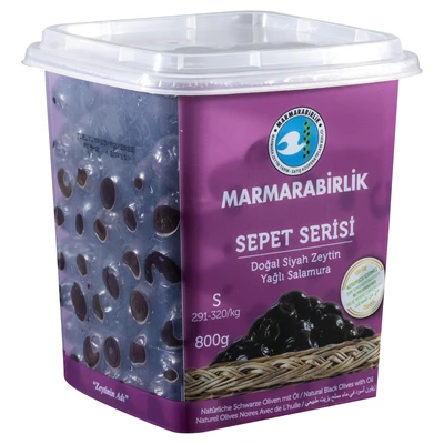 MARMARABİRLİK Sepet Serisi Yağlı Salamura Zeytin 800G 291-320 (3'li Paket) ürün görseli 1
