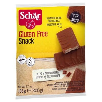 Schar Snack Çikolatalı Gofret 3*35G Fındık (5'li Paket) ürün görseli 1