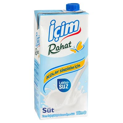 İçim Süt 1L Laktozsuz (8'li Paket) ürün görseli 1