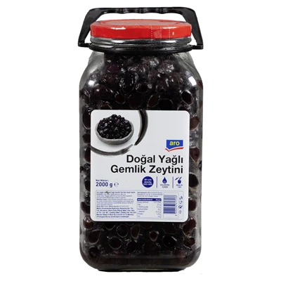 aro Doğal Siyah Zeytin 2 Kg 351-410 (7'li Paket) ürün görseli 1