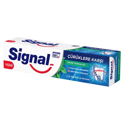 Signal Çürüklere Karşı Diş Macunu 100 Ml Nane Ferahlığı (8'li Paket) ürün görseli 1