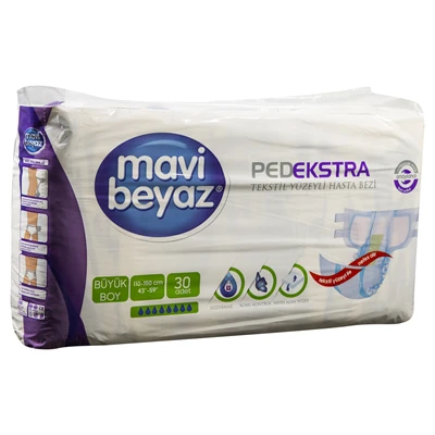 mavi beyaz Jumbo Hasta Bezi 30Lu Large (2'li Paket) ürün görseli 1
