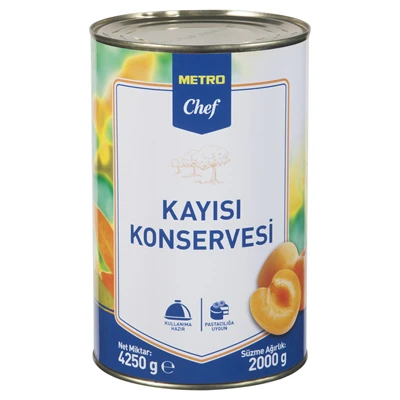 METRO Chef Meyve Konserve 4,25 Kg Kayısı (4'li Paket) ürün görseli 1