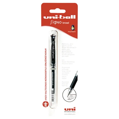 UNİ-BALL Sıgno Broad Um153 İmza Kalemi 1.0 Siyah (3'li Paket) ürün görseli 1