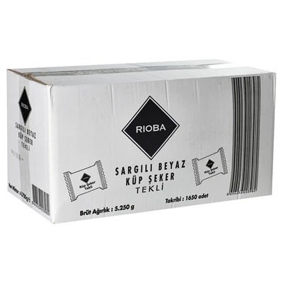RIOBA Tek Sargı Küp Şeker 4,75 Kg (7'li Paket) ürün görseli 1