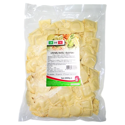 UNDOTRE Ravioli Büyük Kare 2Kg 5Peynirli (8'li Paket) ürün görseli 1
