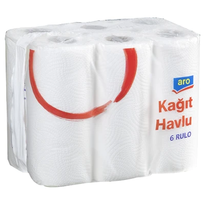 aro Kağıt Havlu 2 Katlı 6 Lı (6'li Paket) ürün görseli 1