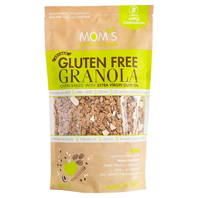 Moms Natural Glutensiz Granola 300 G Elma&Tarçın (4'li Paket) ürün görseli 1