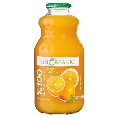 BENORGANIC Organıik Meyve Suyu 946Ml Portakal (8'li Paket) ürün görseli 1