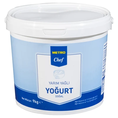 METRO Chef Yoğurt 9 Kg Yarım Yağlı (8'li Paket) ürün görseli 1