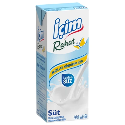 İçim Laktozsuz Süt 200Ml (8'li Paket) ürün görseli 1
