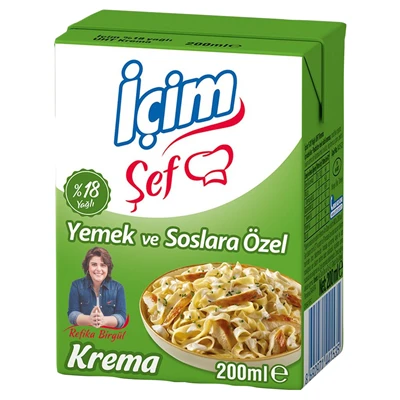 İçim Şef Krema %18 Yağlı 200Ml (8'li Paket) ürün görseli 1