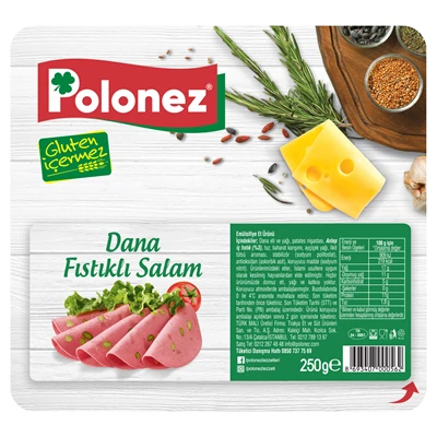 Polonez Salam Dilim 250G Fıstık (4'li Paket) ürün görseli 1