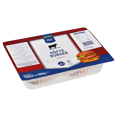 METRO Chef Angus Köfte Burger 120 G 4 Lü (5'li Paket) ürün görseli 1