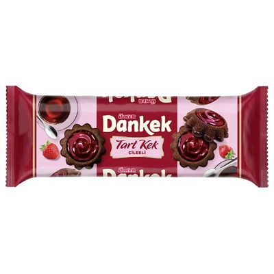 ÜLKER Dankek Tart Kek 30G Çilekli (7'li Paket) ürün görseli 1