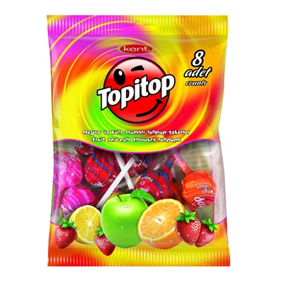 kent Topitop Şeker 8*11G Meyveli (7'li Paket) ürün görseli 1