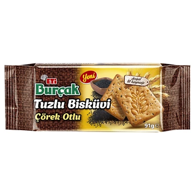 Eti Burçak Bisküvi 91G Çörekotlu (8'li Paket) ürün görseli 1