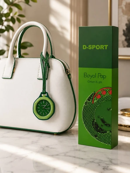 D-SPORT Boyol Pop Renkli Saat Yeşil-ÇA5 ürün görseli 1
