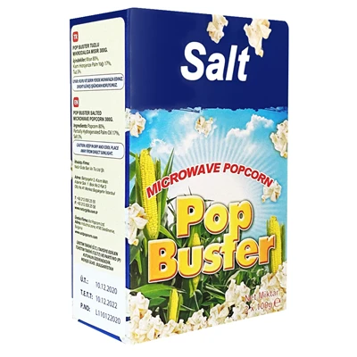 Pop Buster Popcorn 100G 3Lü (8'li Paket) ürün görseli 1