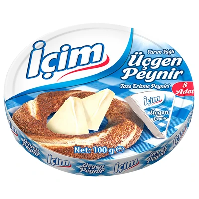 İçim Üçgen Peynir Yarım Yağlı 8Li 12,5G (7'li Paket) ürün görseli 1