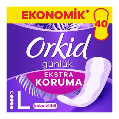 Orkid Ekonomik Günlük Koruma Ped Uzun 40Lı (6'li Paket) ürün görseli 1