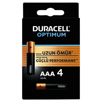 DURACELL Optimum Aaa Pil 4Lü (4'li Paket) ürün görseli 1