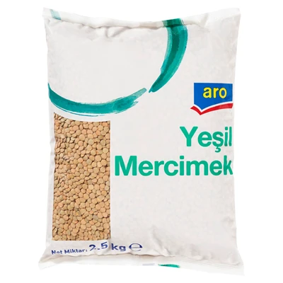aro Yeşil Mercimek 2,5 Kg (5'li Paket) ürün görseli 1