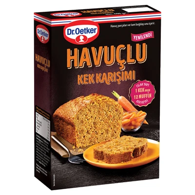 Dr. Oetker Havuçlu Kek Karışımı 496 G (5'li Paket) ürün görseli 1