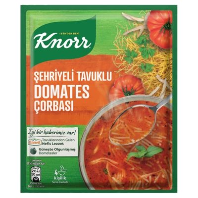 Knorr Hazır Çorba 76 G Şehriyeli Tavuklu Domates (8'li Paket) ürün görseli 1
