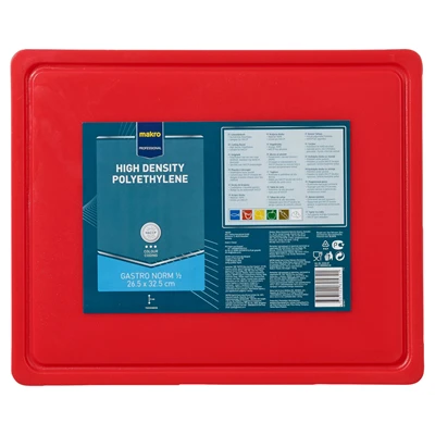 METRO PROFESSIONAL Kesme Tahtası Blok Gn1/2 Kırmızı (7'li Paket) ürün görseli 1