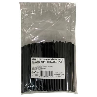 pipetix Kokteyl Pipeti 300 Adet 14Cm (5'li Paket) ürün görseli 1