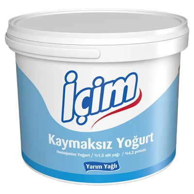 İçim Yoğurt 5Kg Yarım Yağlı (5'li Paket) ürün görseli 1