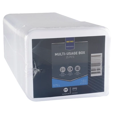 METRO PROFESSIONAL Pp Box Saklama Kabı 0,75 Ml 25 Parça (7'li Paket) ürün görseli 1