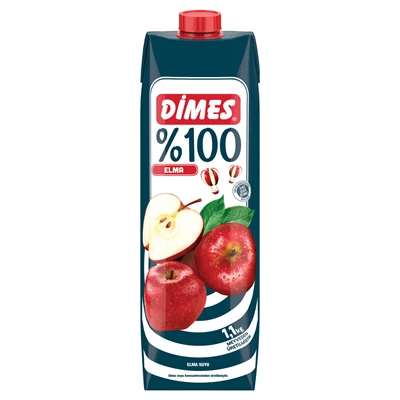 DİMES %100 Meyve Suyu 1 L Elma (8'li Paket) ürün görseli 1
