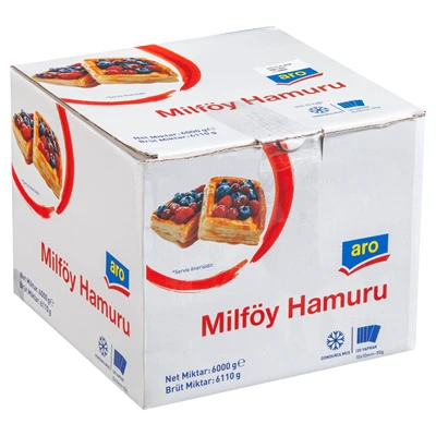 Aro Donuk Milföy Hamuru 6Kg (3'li Paket) ürün görseli 1