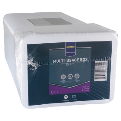 METRO PROFESSIONAL Pp Box Saklama Kabı 1,35 Ml 25 Parça (2'li Paket) ürün görseli 1