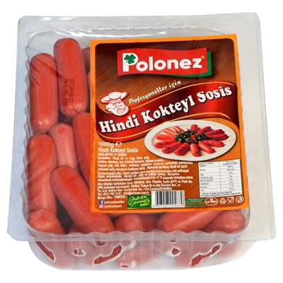 Polonez Hindi Sosis 1 Kg Kokteyl (4'li Paket) ürün görseli 1