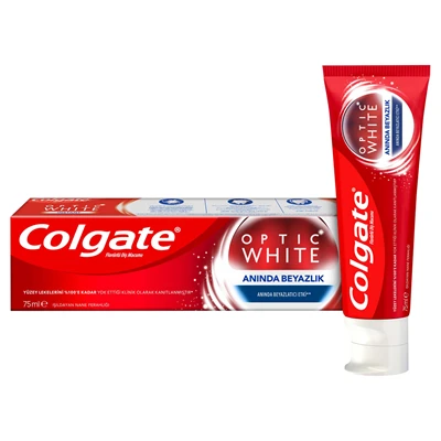 Colgate Optıc Parıldayan Diş Macunu 75 Ml Anında Beyazlık (6'li Paket) ürün görseli 1