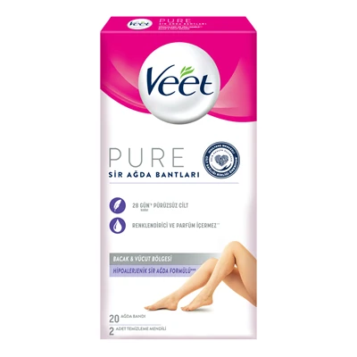 Veet Professıonal Yüz Ağda Bandı 20Li Hassas (4'li Paket) ürün görseli 1