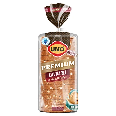 Uno Premium Ekmek 400 G Çavdarlı&Karabuğdaylı (6'li Paket) ürün görseli 1