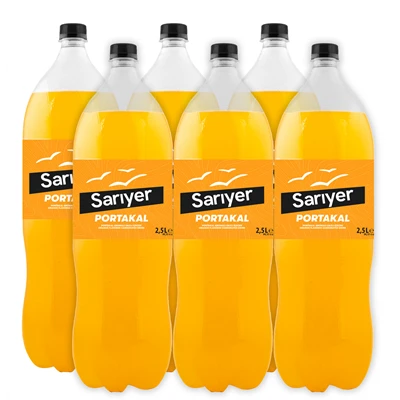 Sarıyer Portakallı İçecek 2,5 L (8'li Paket) ürün görseli 1