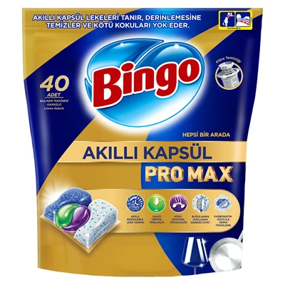 Bingo Pro Max Bulaşık Tableti 40Lı (7'li Paket) ürün görseli 1