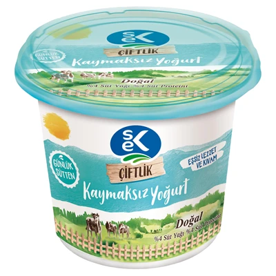 SEK Çiftlik Yoğurt 1,2 Kg %4 Yağlı (7'li Paket) ürün görseli 1
