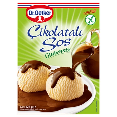 Dr. Oetker Çikolata Sosu 123 G Glutensiz (6'li Paket) ürün görseli 1
