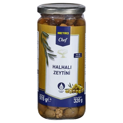 METRO Chef Halhalı Yeşil Zeytin 320 G (3'li Paket) ürün görseli 1