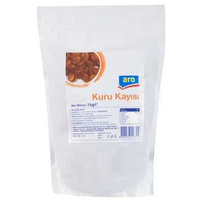 aro Kuru Kayısı No:8 1 Kg (5'li Paket) ürün görseli 1