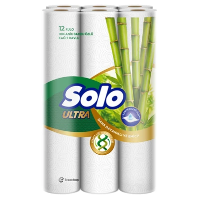 Solo Kağıt Havlu 12Li Bambu (4'li Paket) ürün görseli 1