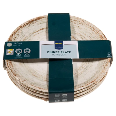 METRO PROFESSIONAL Yemek Tabağı 27Cm 4Lü Epona (3'li Paket) ürün görseli 1