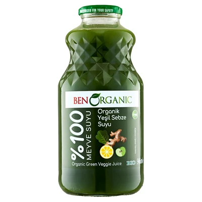 BENORGANIC Organik Meyve Suyu 946 Ml Yeşil Sebze (4'li Paket) ürün görseli 1